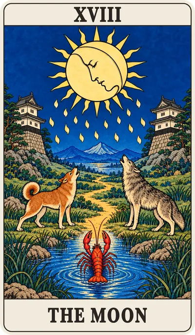 浮世絵の月