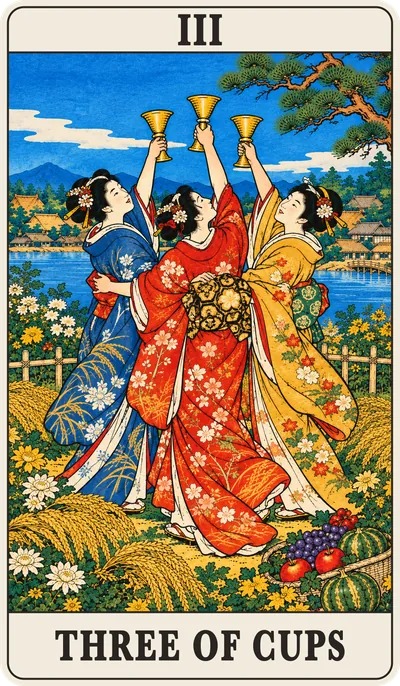 浮世絵のカップの 3