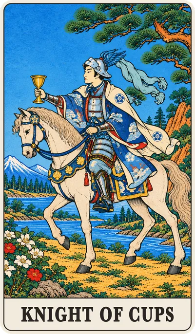 浮世絵のカップのナイト