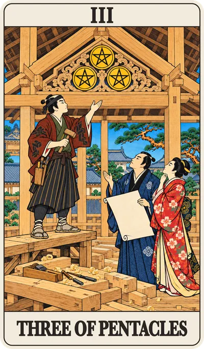 浮世絵のペンタクルの 3