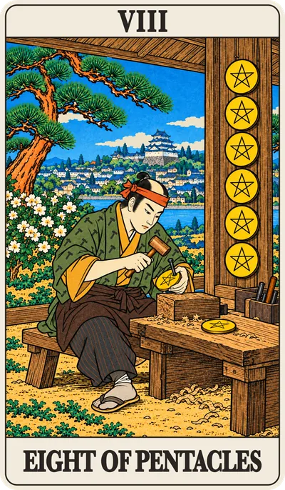 浮世絵のペンタクルの 8