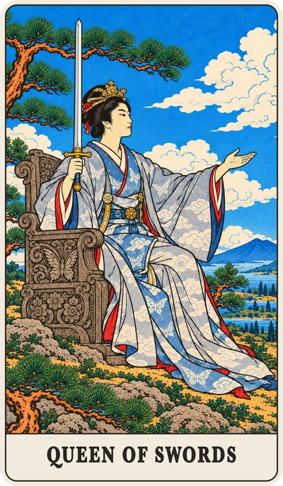 浮世絵のソードのクイーン